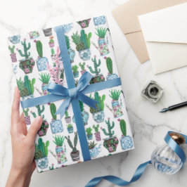 Cactus Western | Födelsedag | Inpackningspapper Presentpapper