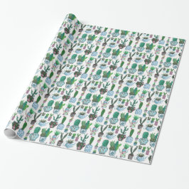 Cactus Western | Födelsedag | Inpackningspapper Presentpapper