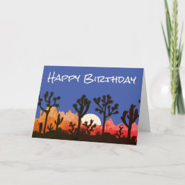 Cactus Western Southwest Theme Birthday Kort