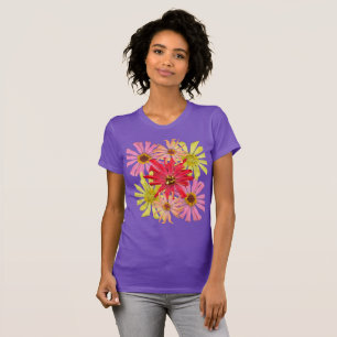 Cactus Zinnia Blommigt T-Shirt