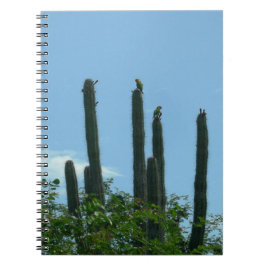 Cactuses with Lorikeets Bonaire Notebook Anteckningsbok