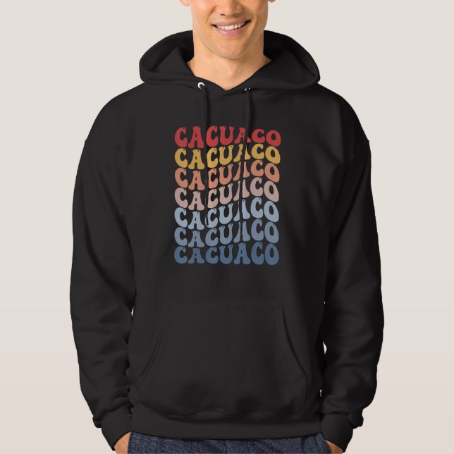 Cacuaco City Groovy Retro Hoodie (Framsida)