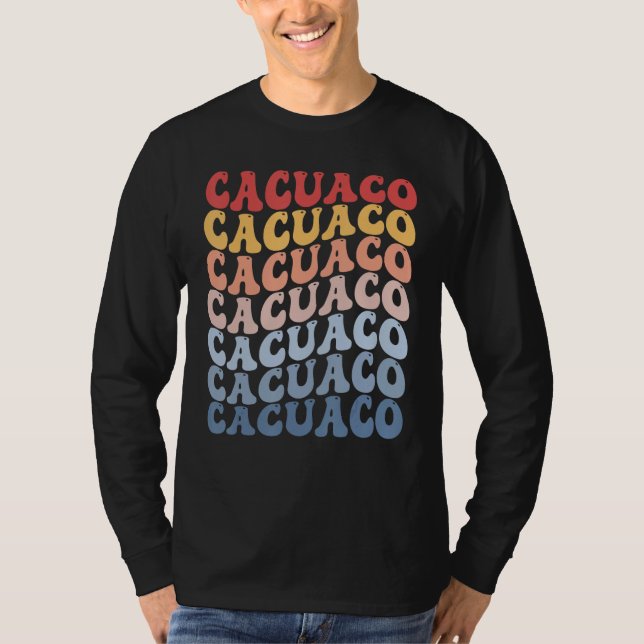 Cacuaco City Groovy Retro T Shirt (Framsida)