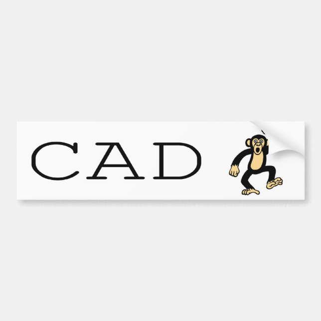CAD-apa 1 Bildekal (Framsidan)