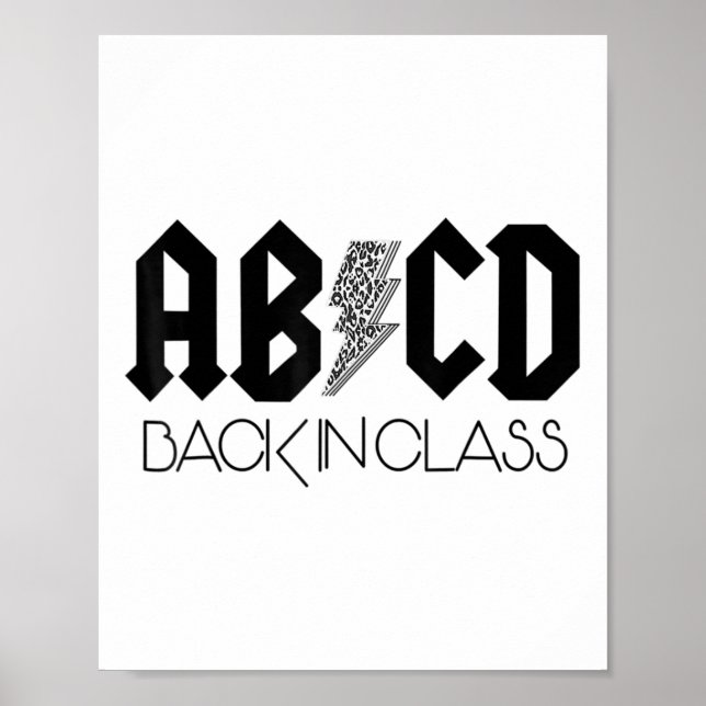 CAD CK i Cl Leopard CK till skollärarbarn Poster (Framsidan)