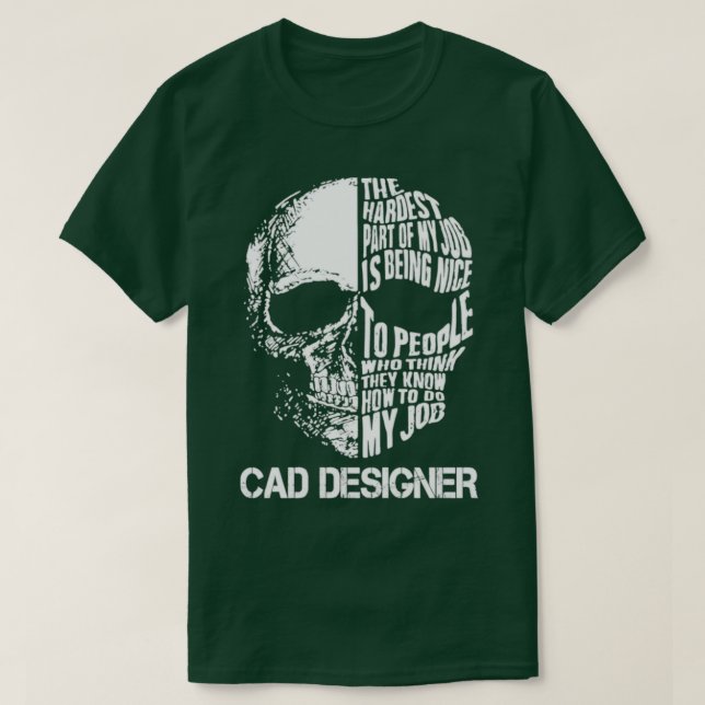 Cad Designer T Shirt (Design framsida)