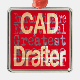 CAD Drafter Extraordinaire Julgransprydnad Metall