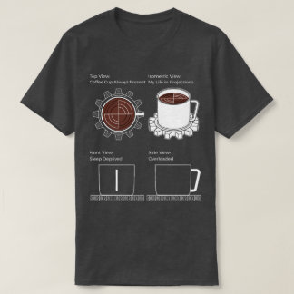 CAD-läge: Kaffe, grindar och kaos T Shirt