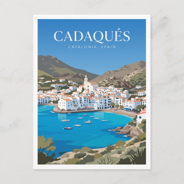 Cadaqués Spanien Vykort (Framsida)