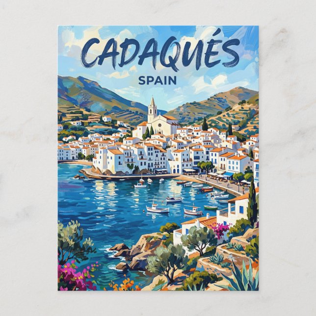 Cadaqués Spanien Vykort (Framsida)