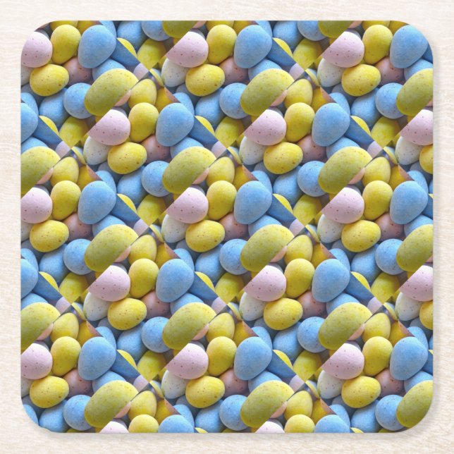 Cadbury Mini Eggs Underlägg Papper Kvadrat (Framsidan)