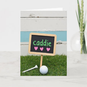 Caddie Chalkboard Golf Roligt Kort