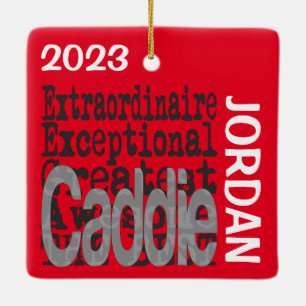 Caddie Extraordinaire ANPASSNINGSBAR Julgransprydnad Keramik