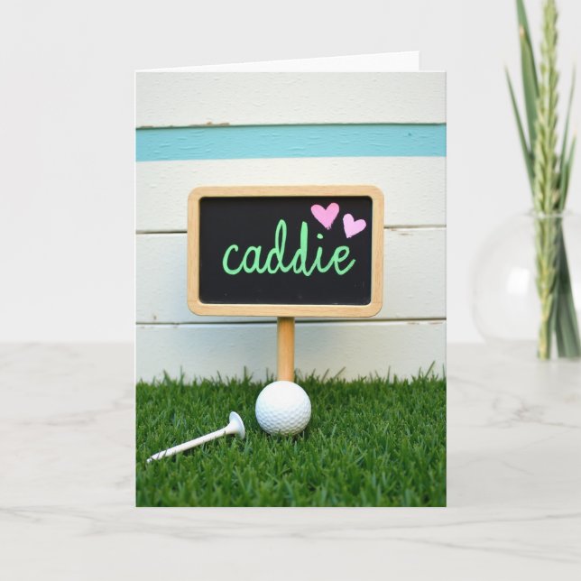 Caddie Golf Tavla Vän Kort (Framsida)