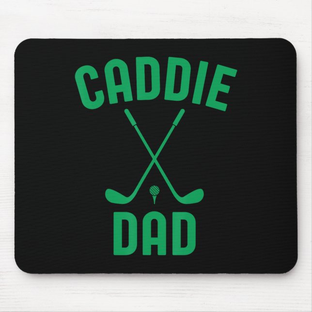 Caddie Pappa Golf Klubb Coola Golfing Cute Golfer  Musmatta (Framsidan)