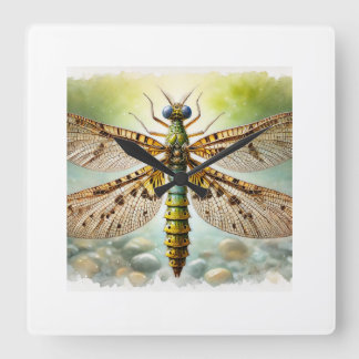 Caddisfly 241024IREF225 - Watercolor Fyrkantig Klocka