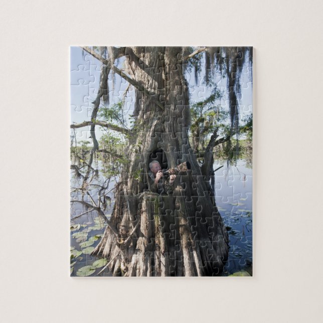 Caddo Lake, jaktblind Pussel (Vertikal)