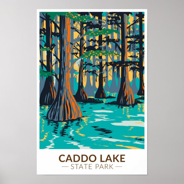 Caddo Lake State Park Texas Vintage  Poster (Framsidan)