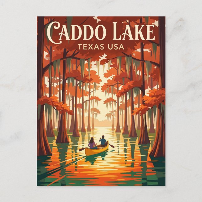 Caddo Lake USA Vykort (Framsida)