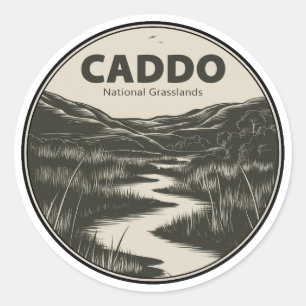 Caddo National Grasslands Texas Stream Runt Klistermärke