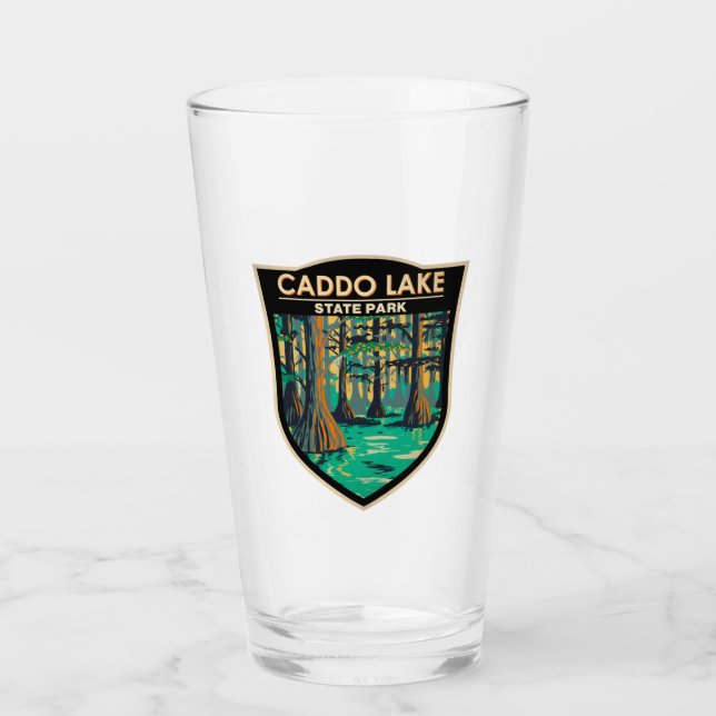 Caddo Sjö State Park Texas Vintage Glaskopp (Framsida)