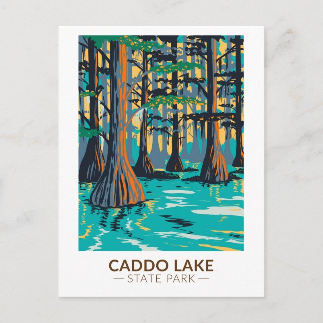 Caddo Sjö State Park Texas Vintage Vykort (Framsida)