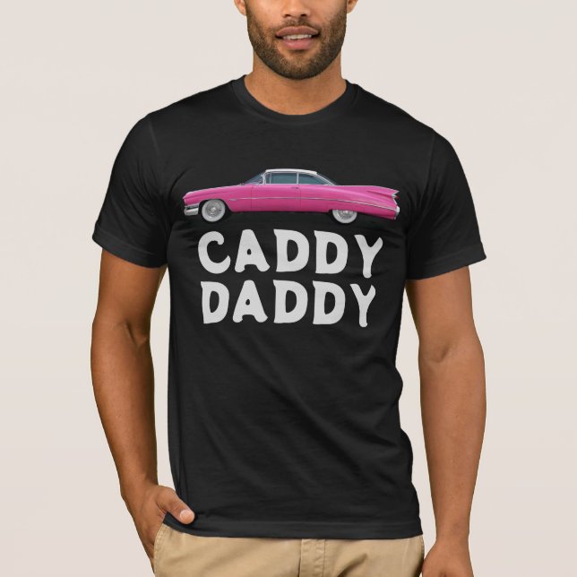 CADDY DADDY Classic car PAPPA T Shirt (Framsida)