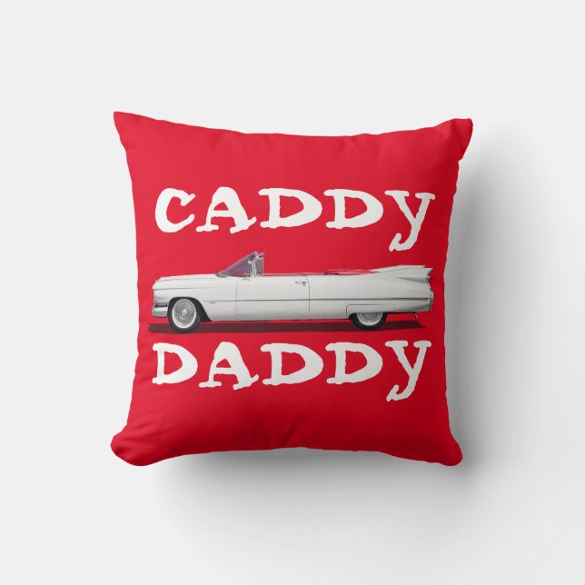 CADDY DADDY PAPPA CLASSIC CAR MED FINS PILLOW KUDDE (Framsida)