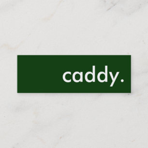 Caddy. Mini Visitkort
