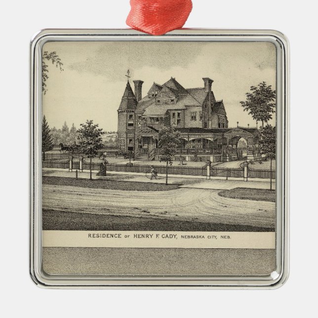 Caddy och Kilpatrick, Nebraska Julgransprydnad Metall (Framsidan)
