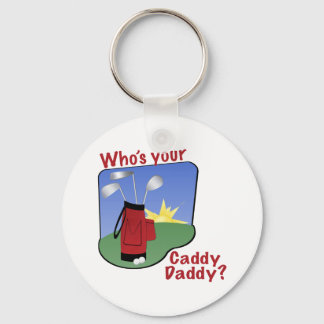 Caddy Pappa Golfer Gift Nyckelring