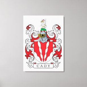 Caddyfamiljvapensköld Canvastryck