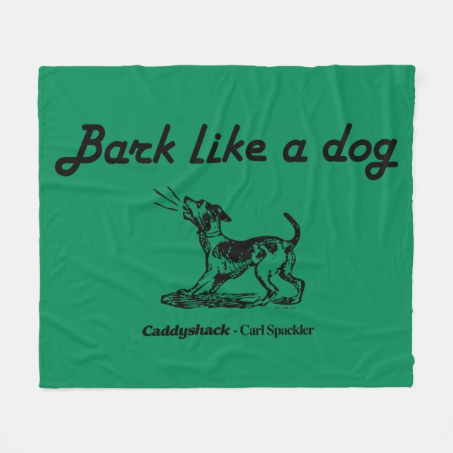 Caddyshack | Bark som en Hund! Fleecefilt (Framsidan (Horisontell))