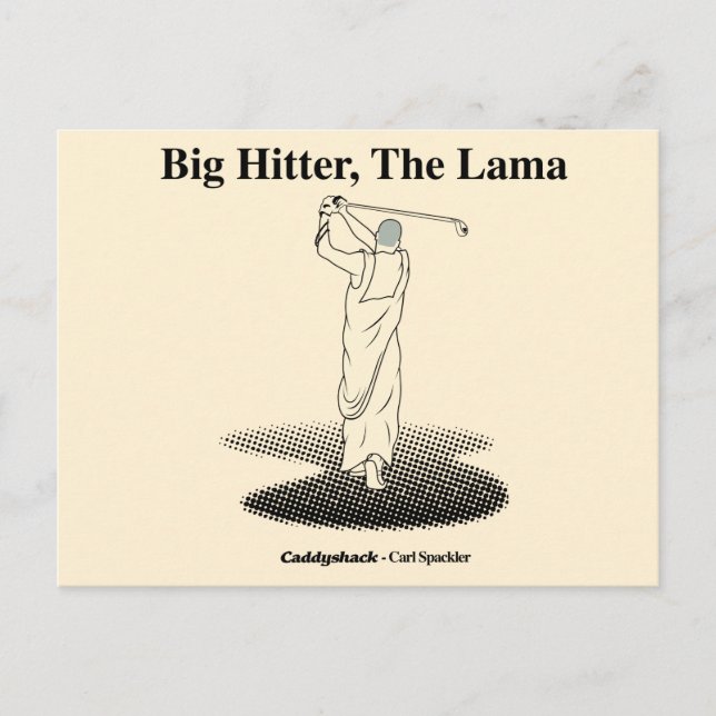 Caddyshack | Big Hitter, Lama Vykort (Framsida)