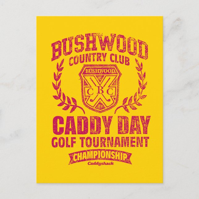 Caddyshack | Bushwood Country Club Caddie Dag Golf Vykort (Framsida)