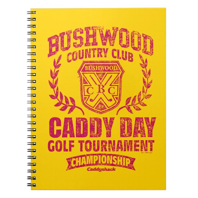 Caddyshack | Bushwood Land Klubb Caddy Day Golf Anteckningsbok (Framsidan)