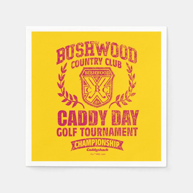 Caddyshack | Bushwood Land Klubb Caddy Day Golf Pappersservett (Framsidan)
