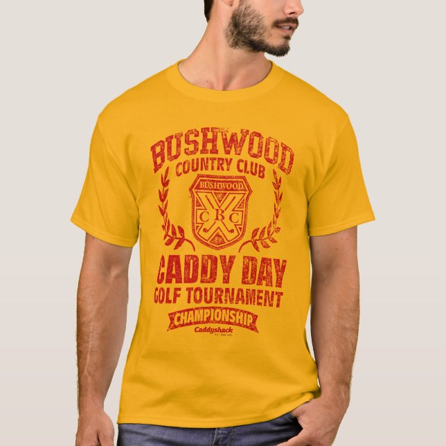 Caddyshack | Bushwood Land Klubb Caddy Day Golf T Shirt (Framsida)