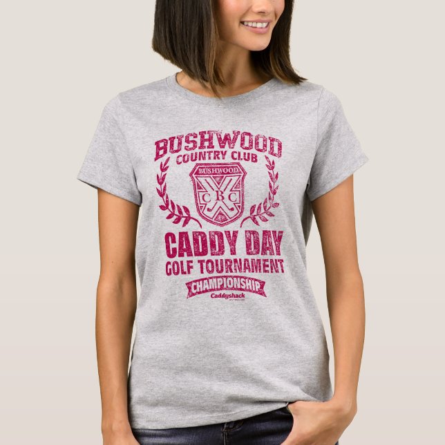 Caddyshack | Bushwood Land Klubb Caddy Day Golf T Shirt (Framsida)