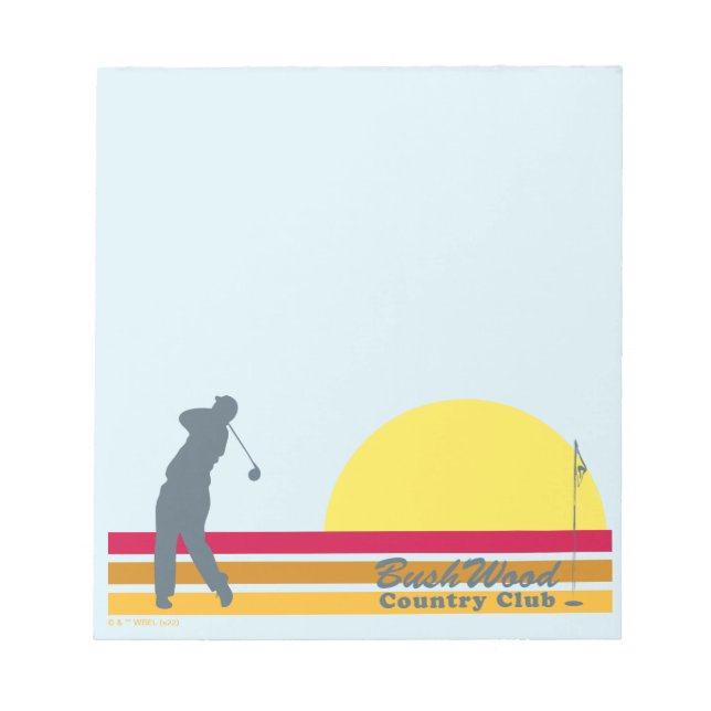 Caddyshack | Bushwood Land Klubb Sunrise Anteckningsblock (Framsida)