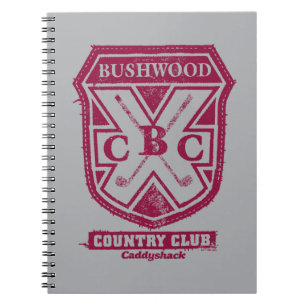 Caddyshack Bushwood Land Klubb Vapensköld Anteckningsbok