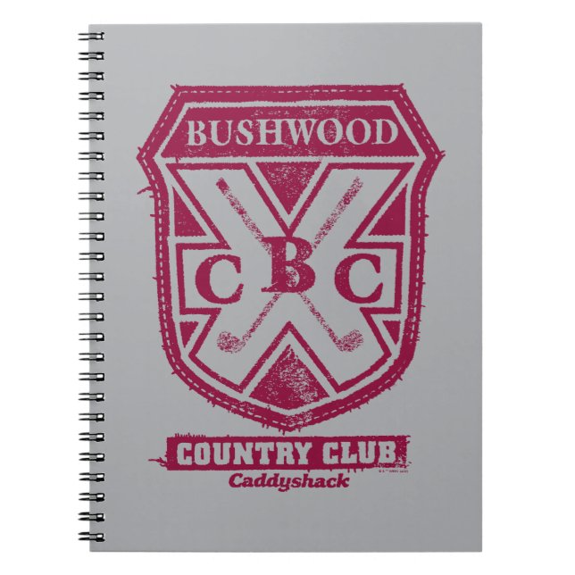 Caddyshack | Bushwood Land Klubb Vapensköld Anteckningsbok (Framsidan)