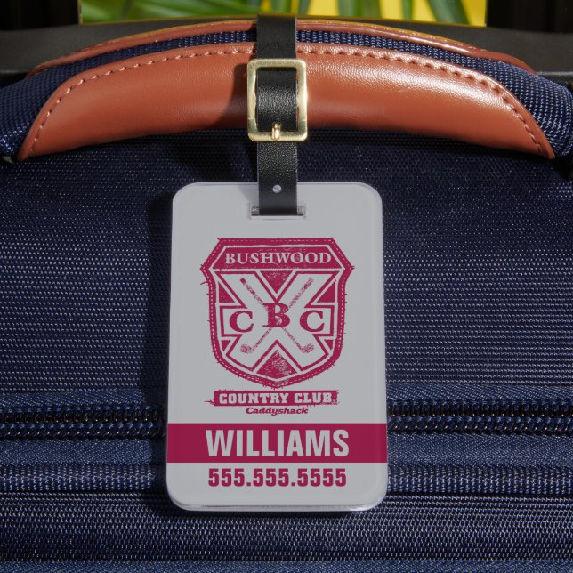 Caddyshack | Bushwood Land Klubb Vapensköld Bagagebricka (Framsida Insitu 2)
