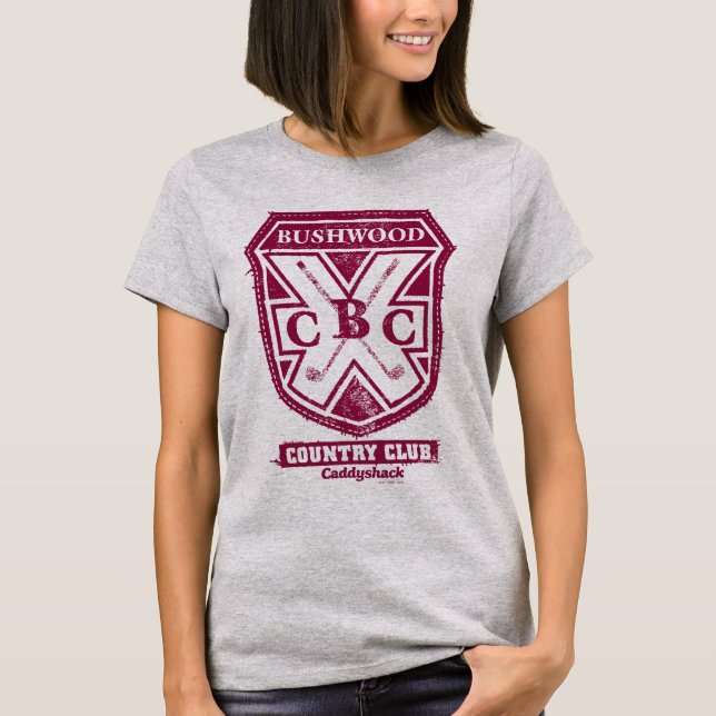 Caddyshack | Bushwood Land Klubb Vapensköld T Shirt (Framsida)
