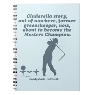 Caddyshack Cindrella Story Anteckningsbok