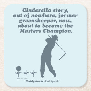 Caddyshack Cindrella Story Underlägg Papper Kvadrat