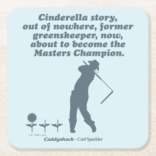 Caddyshack | Cindrella Story Underlägg Papper Kvadrat (Framsidan)