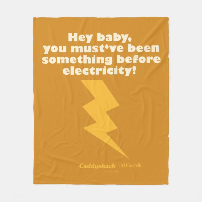 Caddyshack | Hej Baby! Du måste ha varit något Fleecefilt (Framsidan)