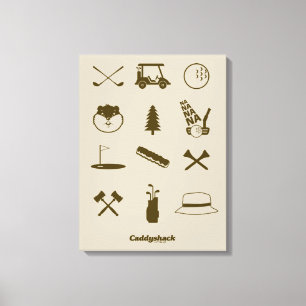Caddyshack-ikoner Canvastryck