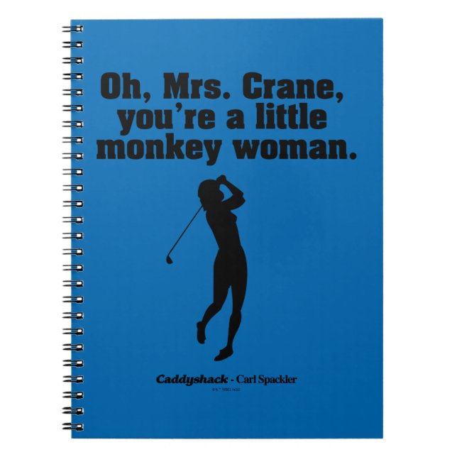 Caddyshack | Mrs Crane Anteckningsbok (Framsidan)